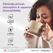BetterYou Magnesium Max 3-in-1, Natural Cocoa Powder - 160g