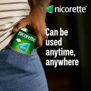 Lifestyle/use image: Nicorette Icy White gum discreet daily use chewing