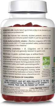 How to Use Image: Jarrow Formulas probiotic duo gummies raspberry 50 count usage instructions