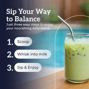 How to Use Image: Hottea Mama matcha latte powder mixed drink 200g