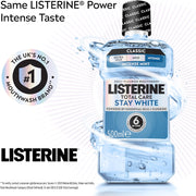 Listerine Total Care Stay White Intense Mint Mouthwash oral rinse bottle 500ml oral care use