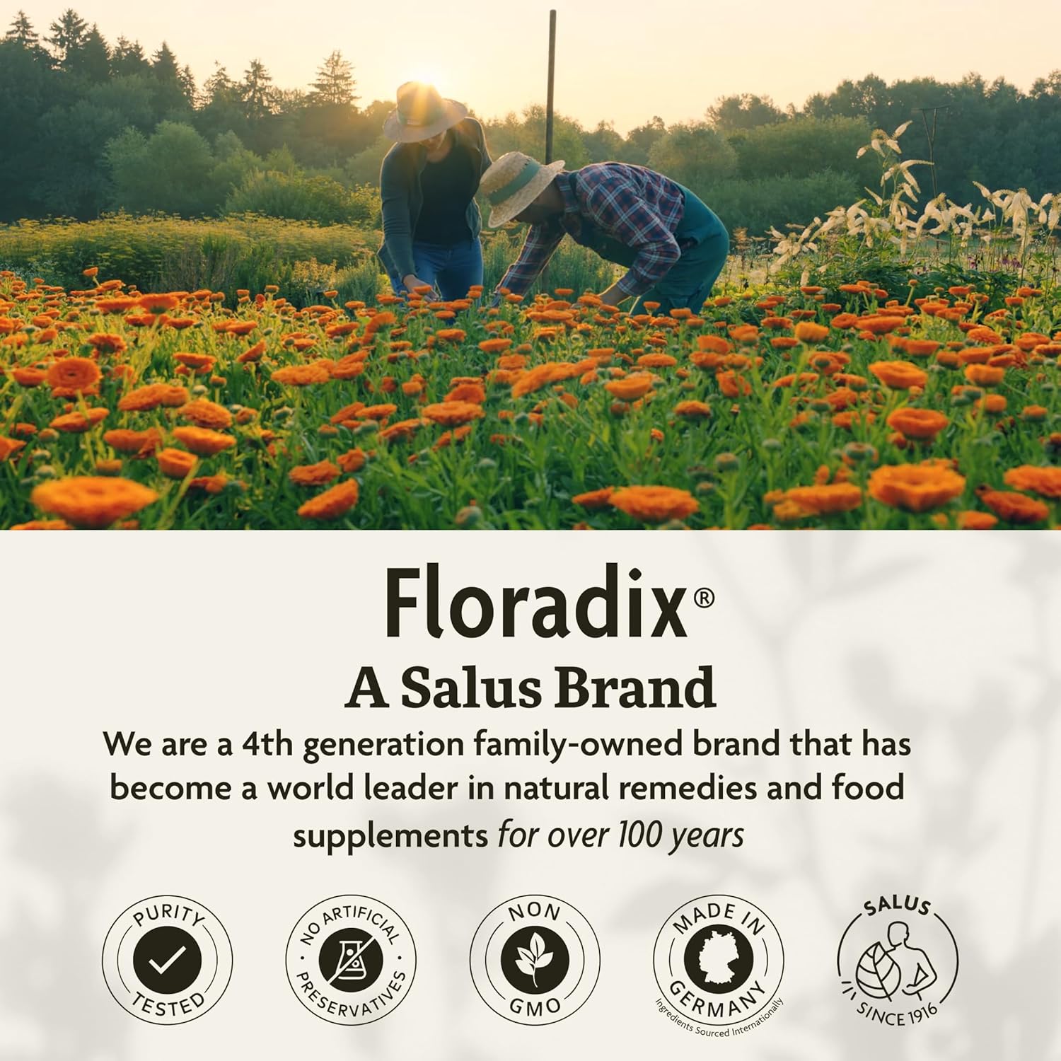 Floradix Kindervital Fruity Liquid Calcium & Vitamin Formula. A Salus Brand