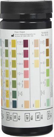 Siemens Multistix 10 SG Urine Test Strips - 100 Strips for Wellness Tracking