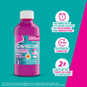 Gaviscon Double Action Mint Oral Suspension 500ml