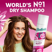 Lifestyle Image: Batiste blush dry shampoo floral hair refresh routine 350ml