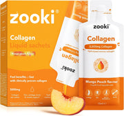 Zooki Marine Collagen 5000mg Mango Peach 14 liquid sachets