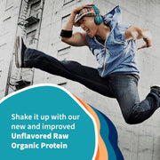 Garden of Life Raw Organic Vegan Protein Powder smoothie preparation tub 560g