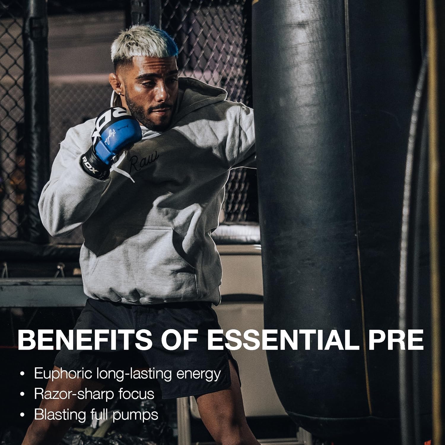 RAW Nutrition Essential Pre-Workout - Blue Raspberry 420g