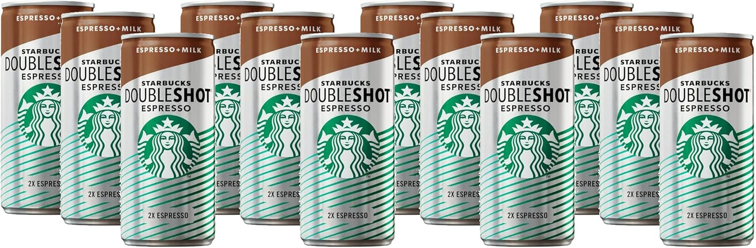 Starbucks Doubleshot espresso iced coffee cans pack 12 x 200ml