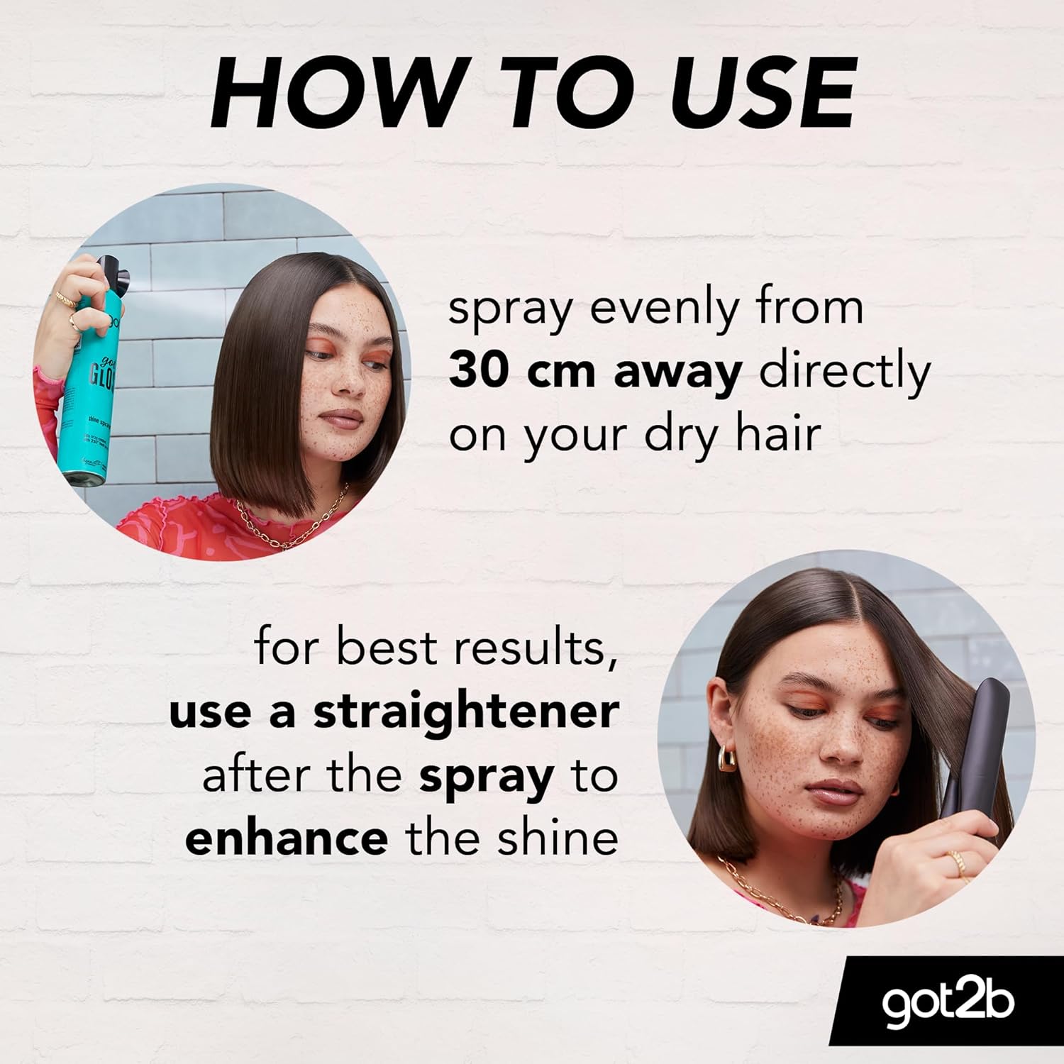 got2b Got Gloss Shine Spray aerosol spray can 200ml usage instructions and styling guide