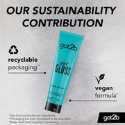 got2b gotGloss Glass Hair Shine Primer bottle packaging hair shine primer 150ml ingredients information
