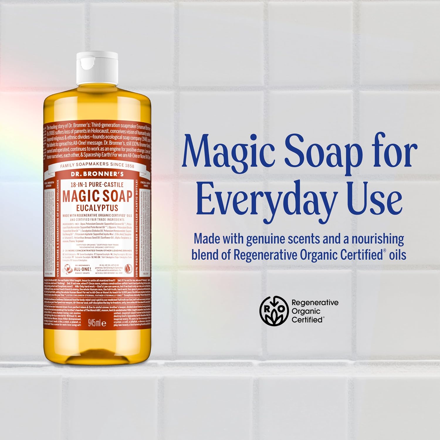 Dr. Bronner's Eucalyptus 18-in-1 Pure-Castile Liquid Soap 240ml
