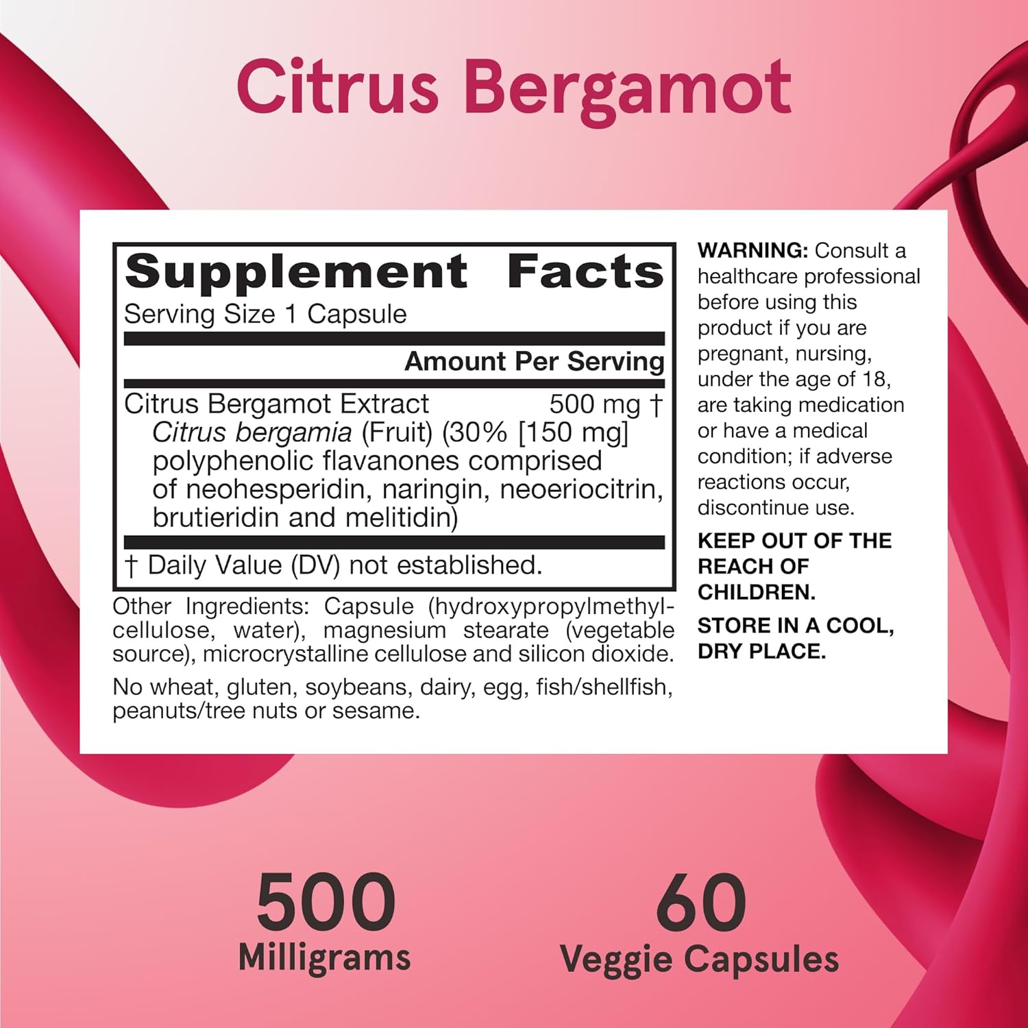 Jarrow Formulas Citrus Bergamot – 60-120 Veggie Capsules