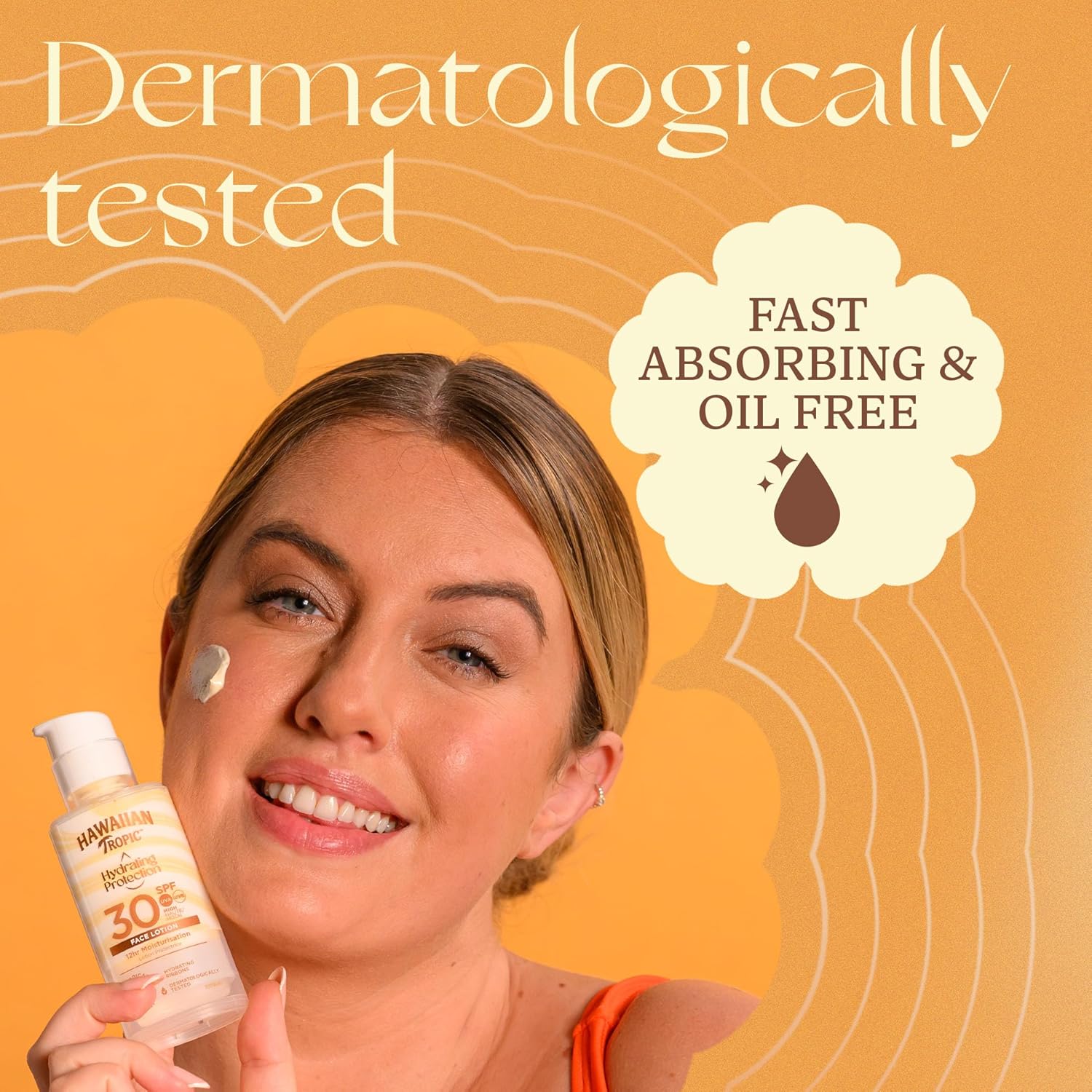 Hawaiian Tropic Hydrating Protection SPF30 Face Sunscreen 50ml usage instructions