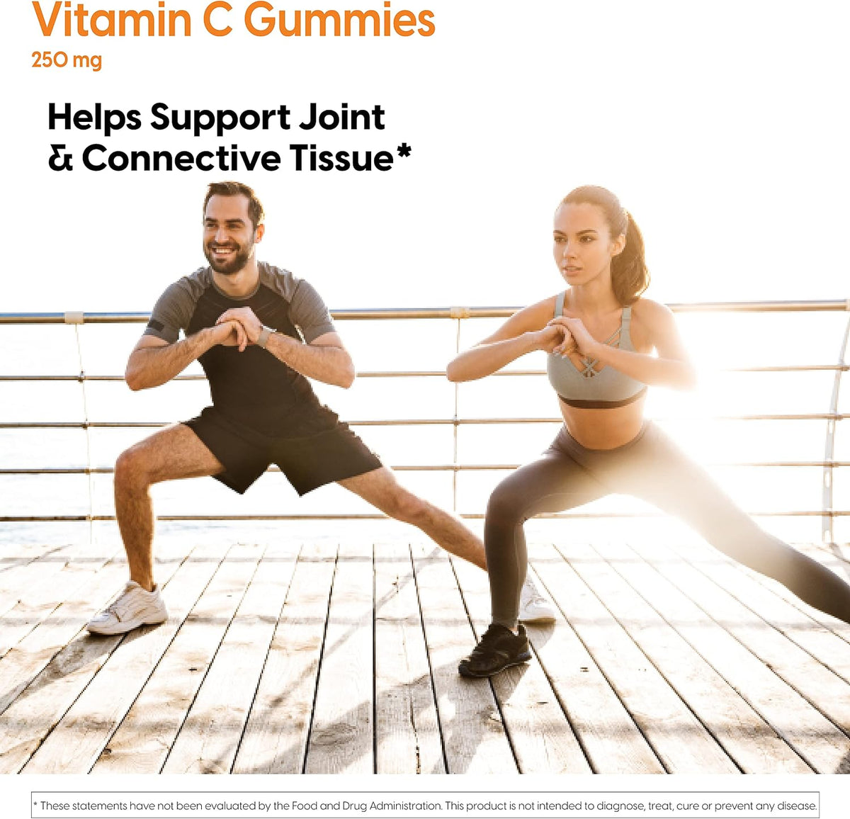 Doctor's Best Vitamin C Gummies, bottle packaging, Orange Bliss flavour, 250mg, 120 natural fruit pectin gummies, daily dietary supplement use
