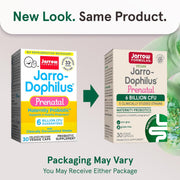 Jarrow Formulas Jarro-Dophilus Prenatal 6 Billion CFU - 30 Veggie Capsules new look