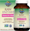 Garden of Life RAW Enzymes Femmes 50+ - Enzymes digestives - 90 capsules