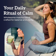 Lifestyle Image: Hottea Mama matcha latte daily drink 200g