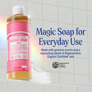 Dr. Bronner's Rose 18-in-1 Pure-Castile Liquid Soap 240ml