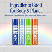 Dr. Bronner's Lemon Lime Organic Lip Balm twist-up tube 4g for everyday lip care & other variants