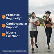 Lifestyle/use image: Carlson Magnesium Gels daily routine supplement softgels