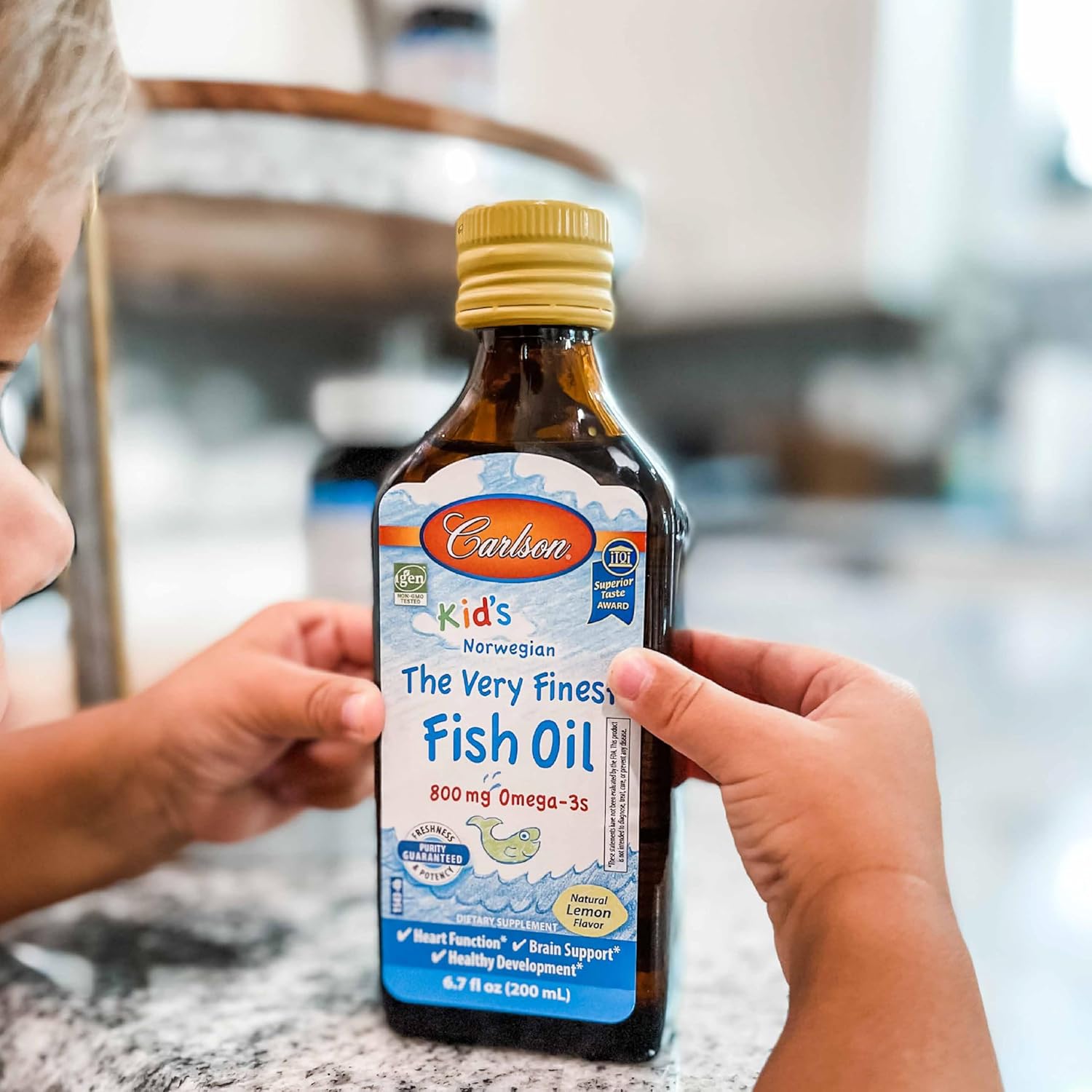 Carlson Kids The Very Finest Fish Oil Liquid 800 mg Omega-3