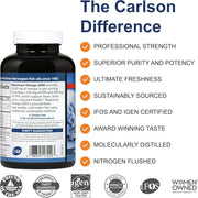 Barcode image: Carlson Maximum Omega 2000 fish oil softgels barcode 180 bottle