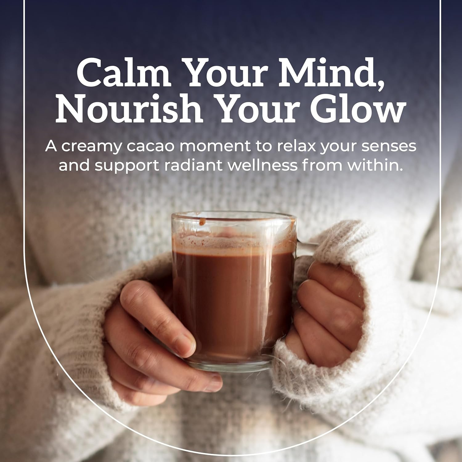 Lifestyle Image: Hottea Mama collagen cacao hot drink daily routine 200g