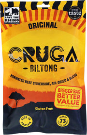 Cruga Original Beef Biltong resealable pack 300g