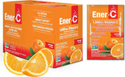 Ener-C Orange multivitamin drink mix box front label 30 sachets on white background
