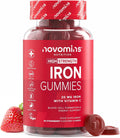 Gommes de fer Novomins 20 mg avec vitamine C fraise - 60 unités
