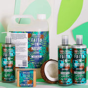 Faith In Nature Uplifting Body Wash Coconut 400ml bottle for everyday bath and shower care