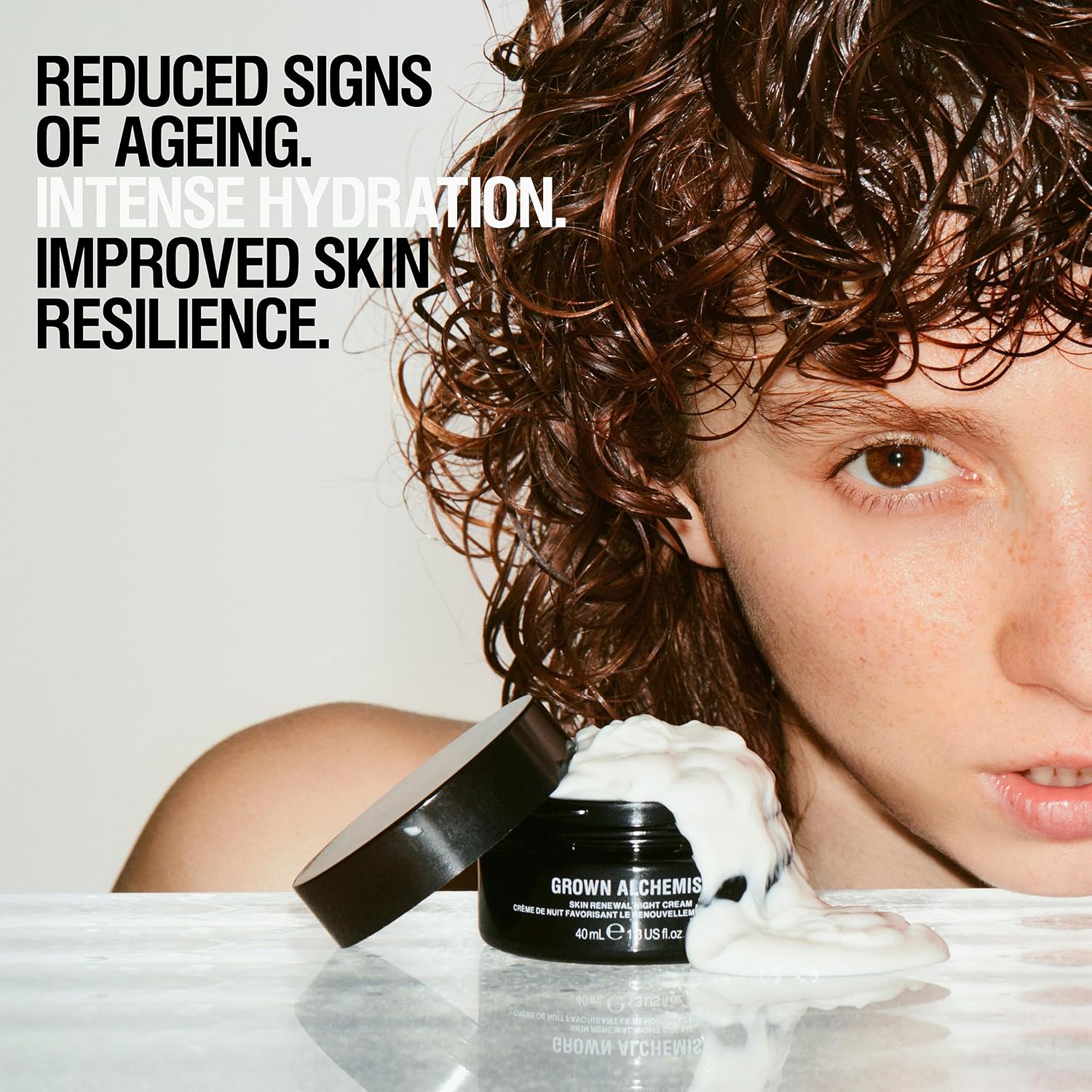 Grown Alchemist Skin Renewal Night Cream, cream packaging, fragrance not specified, 40ml, evening facial skincare use