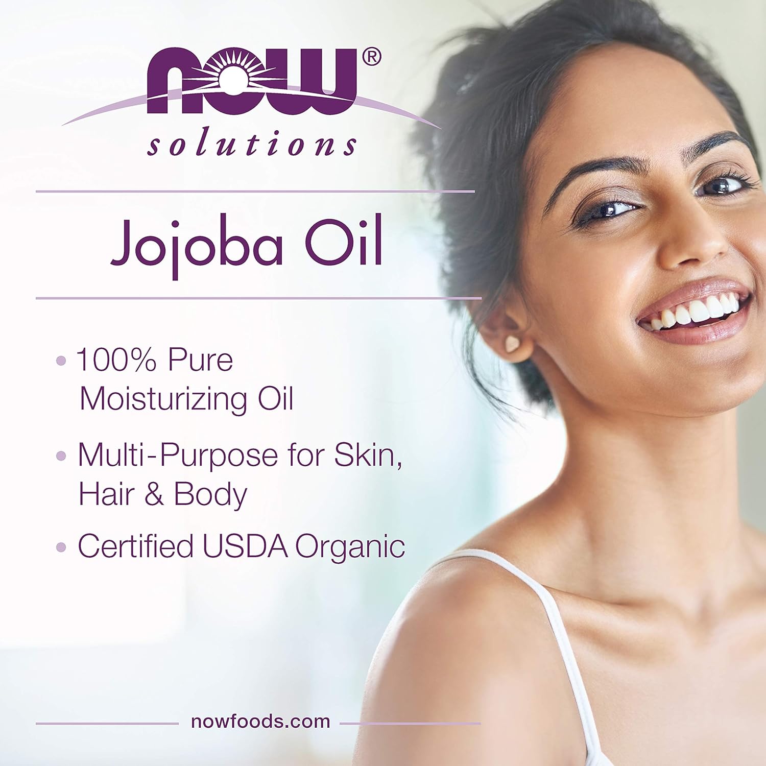 NOW Solutions Pure Jojoba Oil - Lightweight, Non-GMO & Vegan