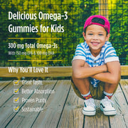 Nordic Naturals Zero Sugar Kids DHA - 600mg Omega-3, Tropical Punch