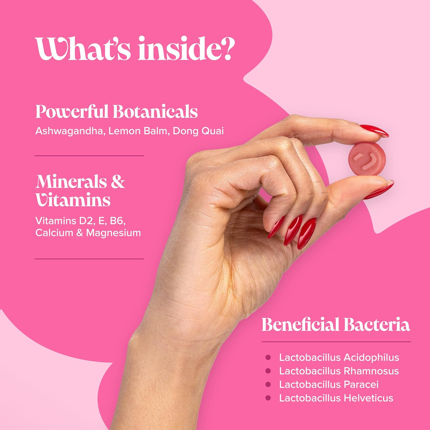 Novomins PMS Gummies Raspberry 60 Count PMS support ingredients formula benefits