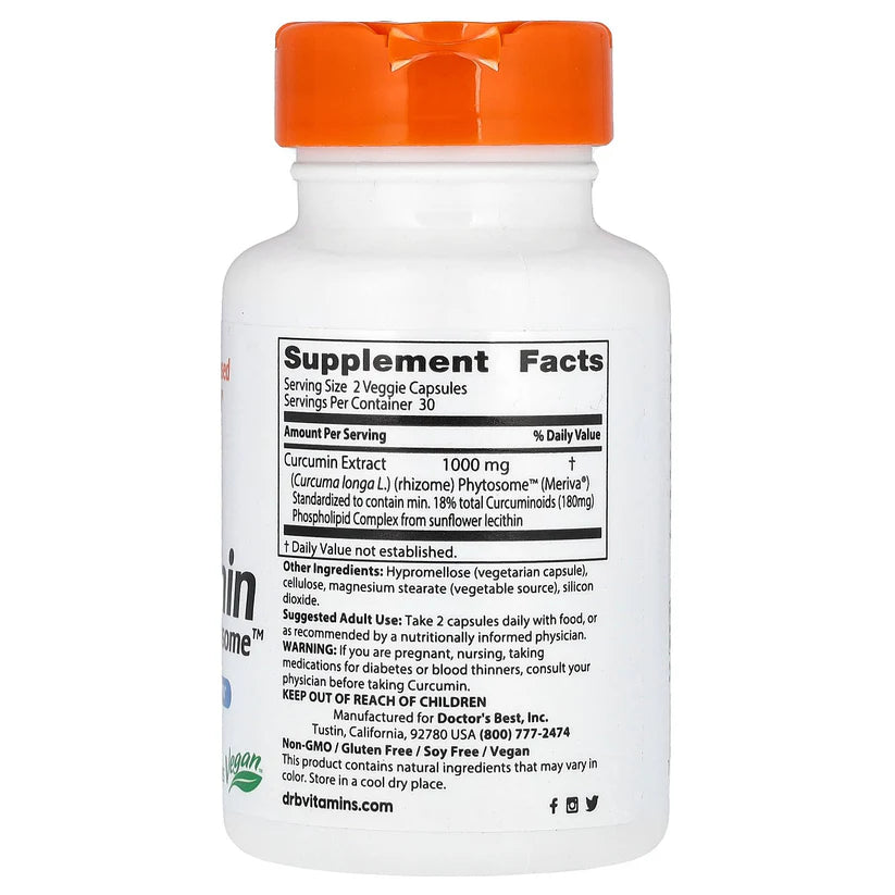 DOCTOR'S BEST Curcumin Phytosome with Meriva