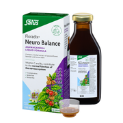 Floradix Neuro Balance Ashwagandha Liquid Formula bottle, box & dosage 250ml.