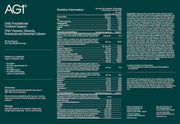 AG1 Greens Powder Supplement Stick Travel Packs 30 x 13g supplement facts and ingredients panel
