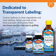 Carlson Keto MCT & Omega-3 Softgels Coconut Oil & Fish Oil - 150 Count