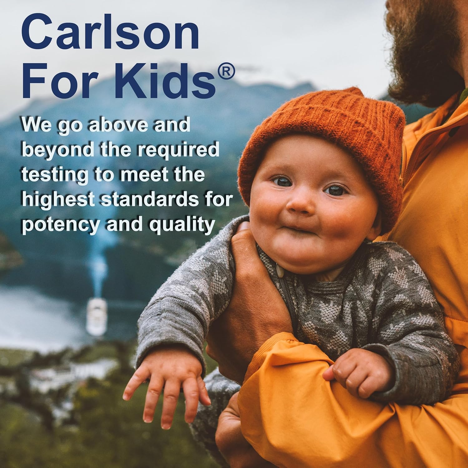 Lifestyle/use image: Carlson Baby vitamin D3 drops daily routine infant supplement 10.3 ml