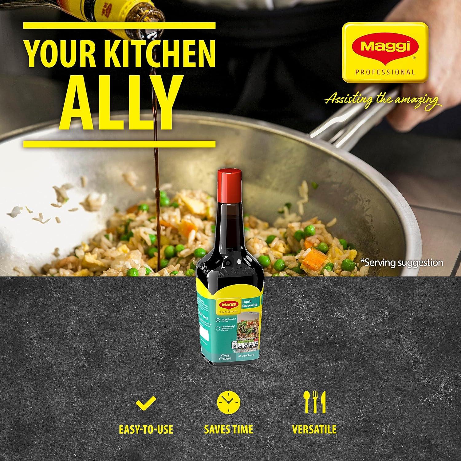 Maggi Professional Classic Liquid Seasoning used in stir fry and soup 800ml