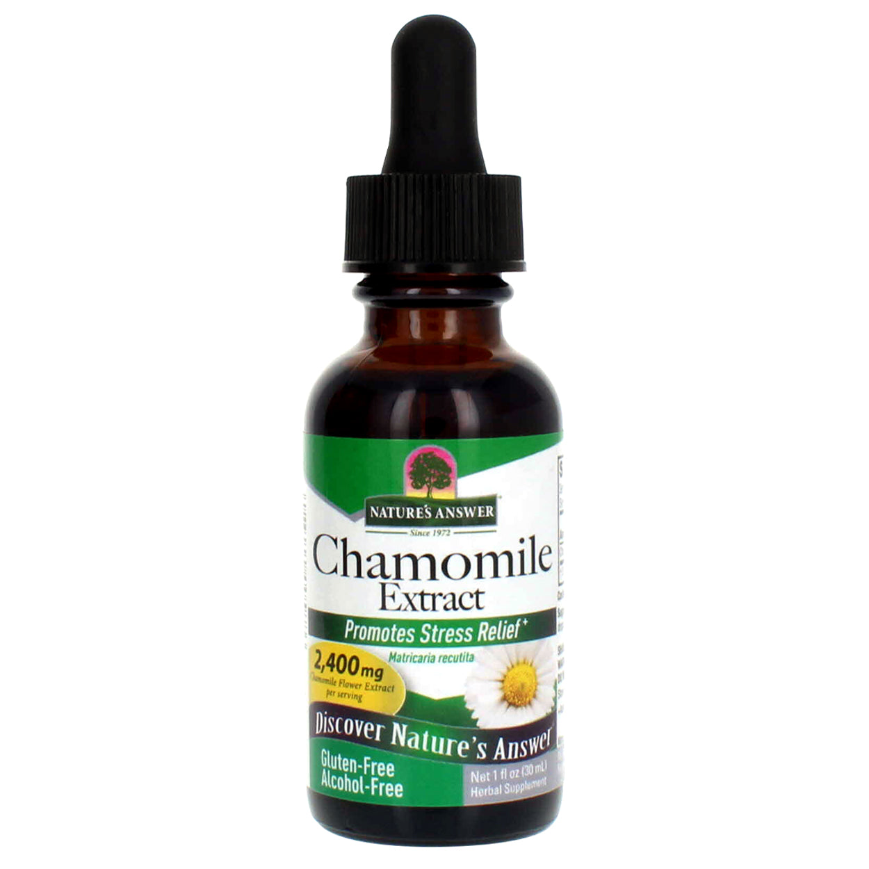 Nature’s Answer Chamomile alcohol-free liquid extract 30ml front label
