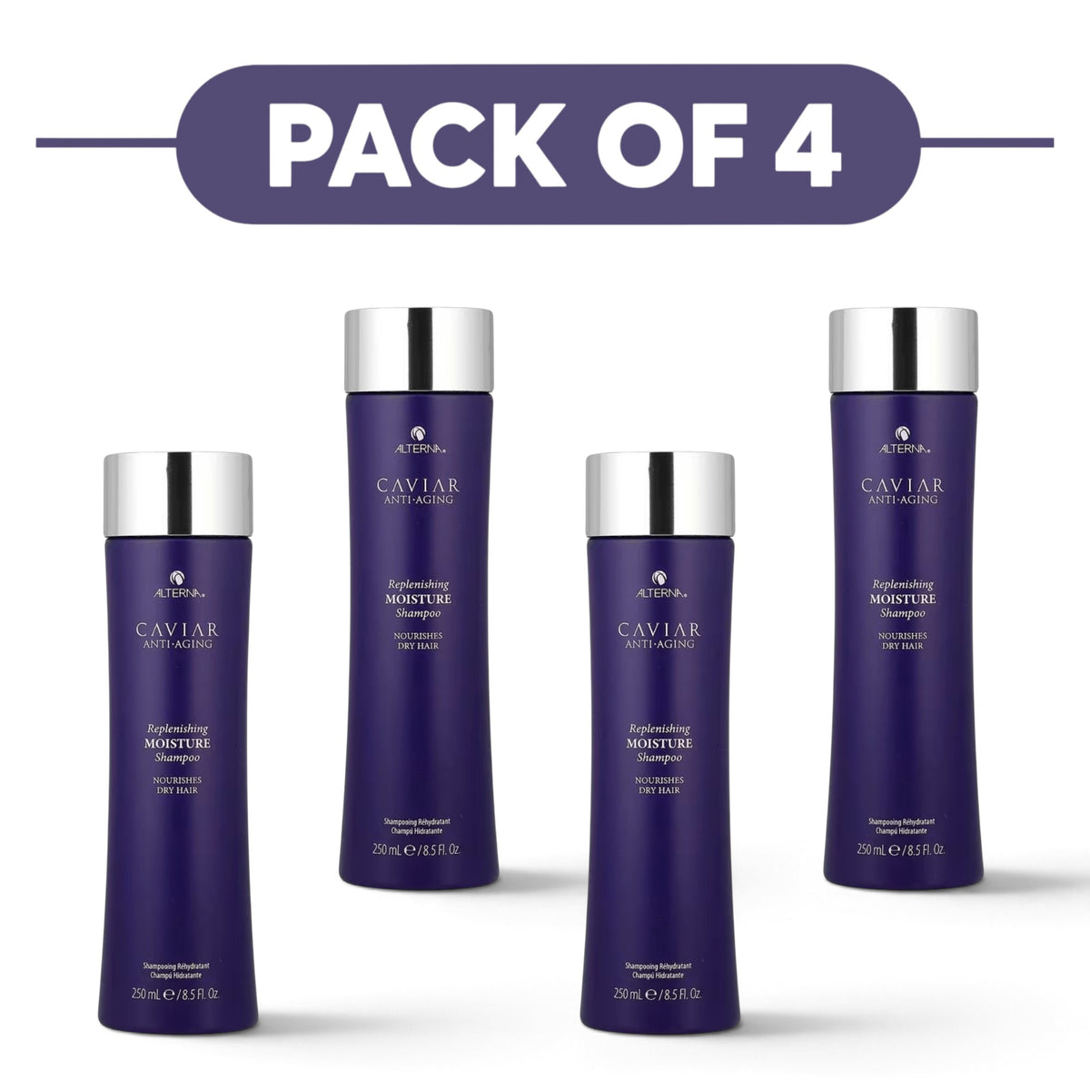Alterna CAVIAR Replenishing Moisture Shampoo 250ml Pack of 4