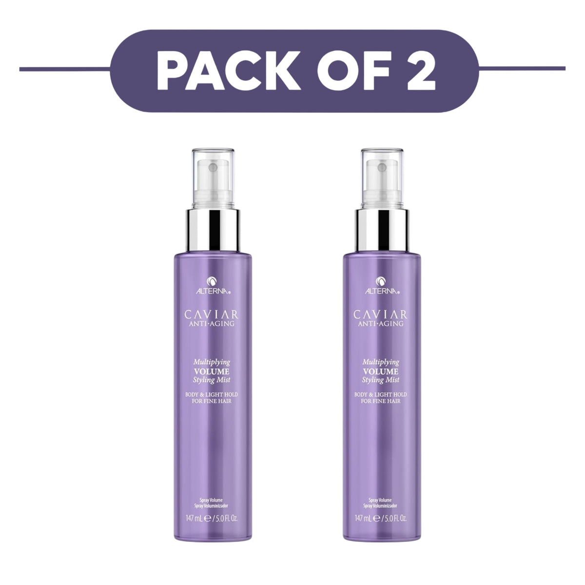 Alterna Caviar Multiplying Volume Styling Mist Light Hold 147ml Pack of 2
