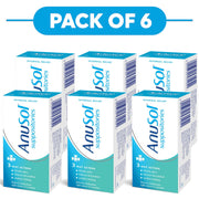 Anusol Suppositories with Zinc Oxide & Balsam Peru 24 Count Pack of 6