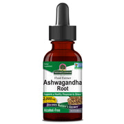 Nature’s Answer Ashwagandha root alcohol-free liquid extract 60ml bottle front label