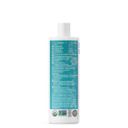 Essential Oxygen Organic Brushing Rinse showing ingredients and directions.