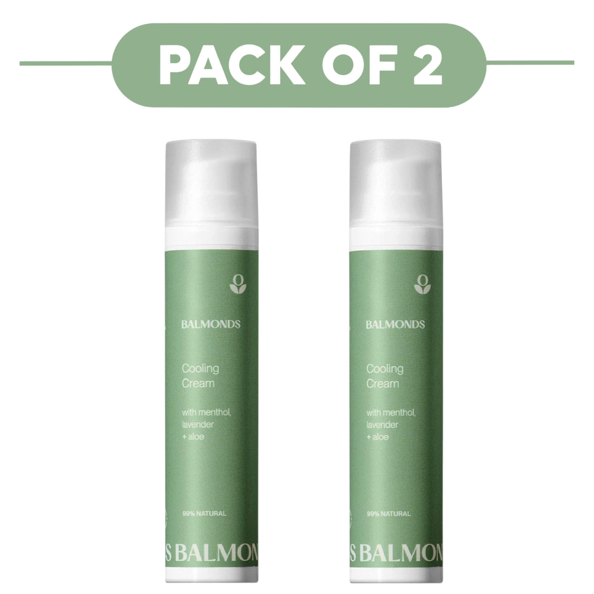 Balmonds Cooling Skin Cream Aloe Vera & Shea Butter 100ml Pack of 2