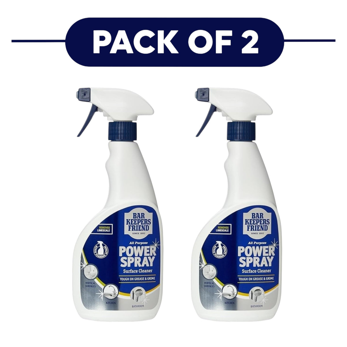 Bar Keepers Friend All Purpose Power Spray Cleaner 500ml Pack of 2